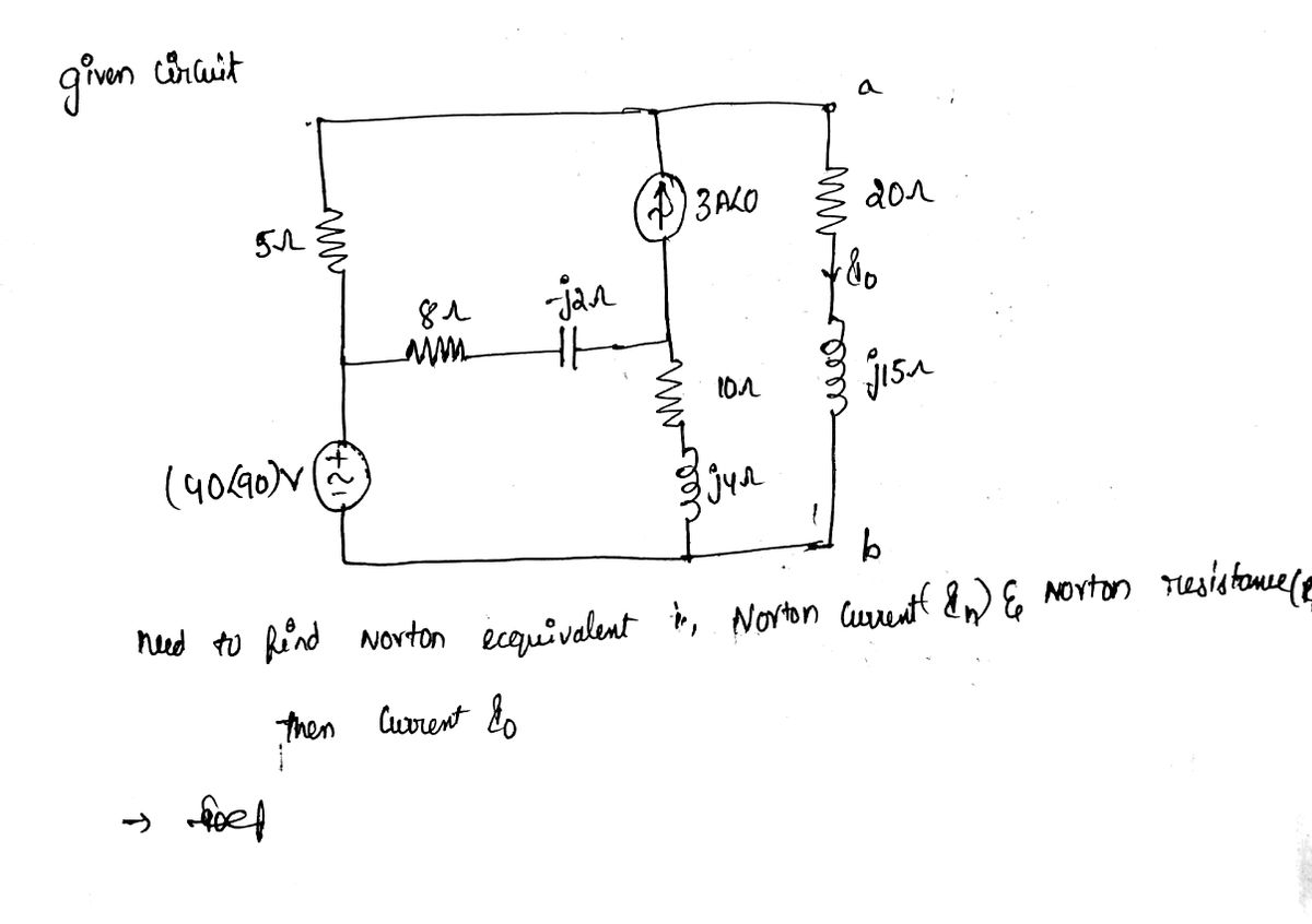 Electrical Engineering homework question answer, step 1, image 1